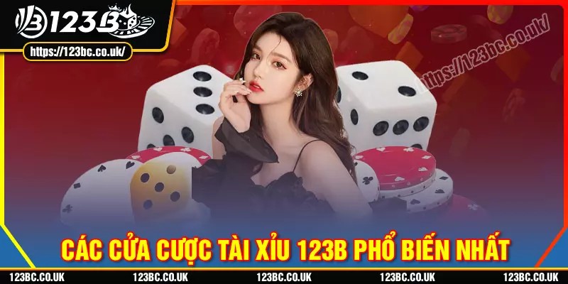 Các cửa cược phổ biến trong game tài xỉu 123b hấp dẫn